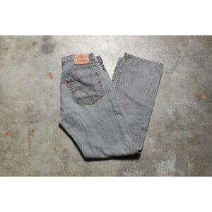 Vintage Y2K Levis Gray 501 Button Fly Jeans - Fits Like 31" x 31"
